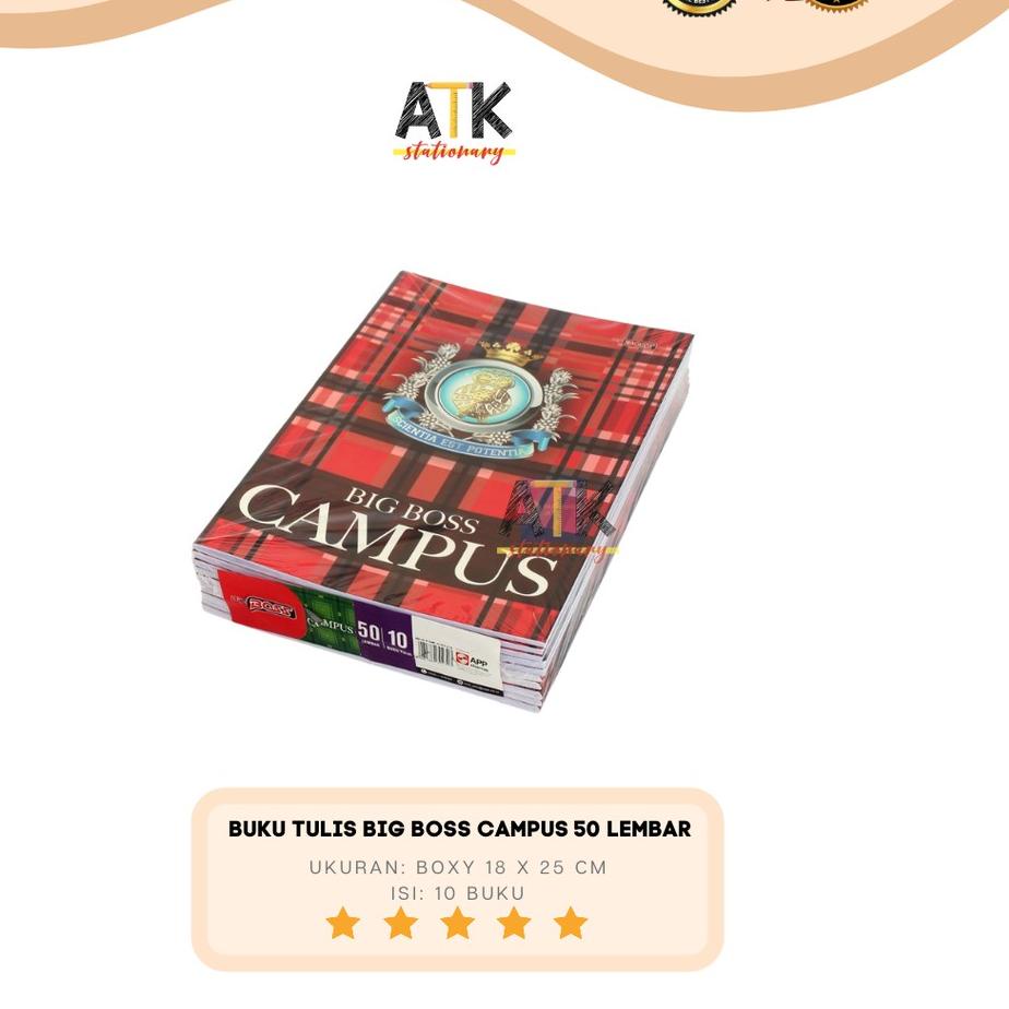 

Flash Sale|SQ27|Buku Tulis Boxy Campus Big Boss 50 Lembar atk
