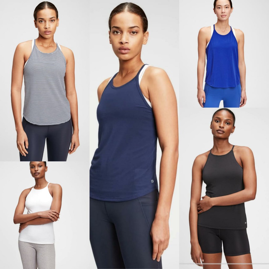 Gap breathe halter-neck tank top