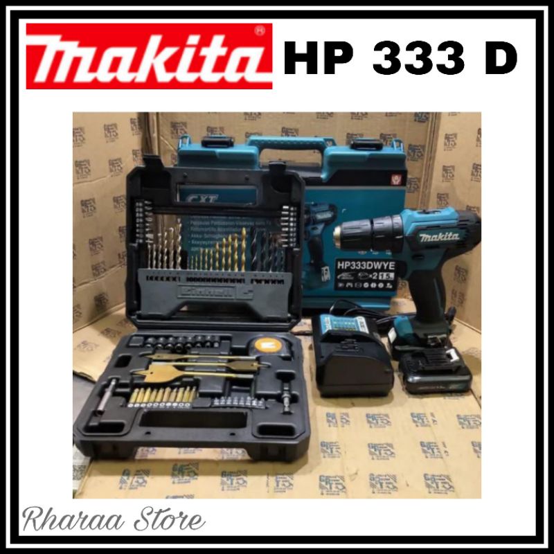 Paket Mata Bor 70pc Mesin Bor Baterai Cordless Drill Makita HP331 Makita HP333