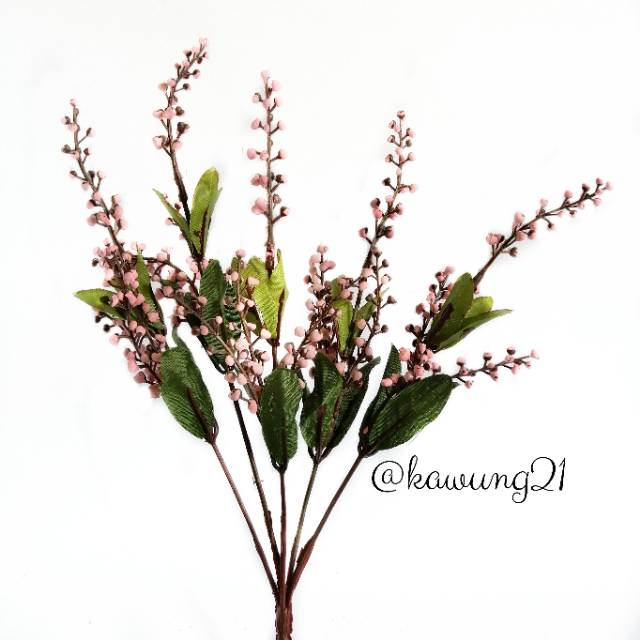 AF16 Bunga Putik Artificial Tanaman Hias Plastik Unik Cantik Dekorasi Rumah Properti Foto