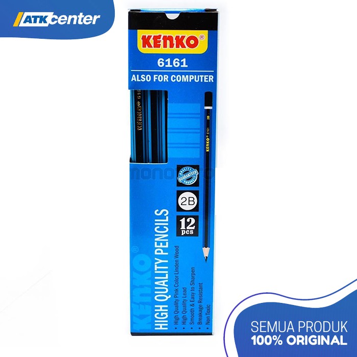 

Pensil 2B Kenko 6161 Strip Biru (isi 3 pcs)