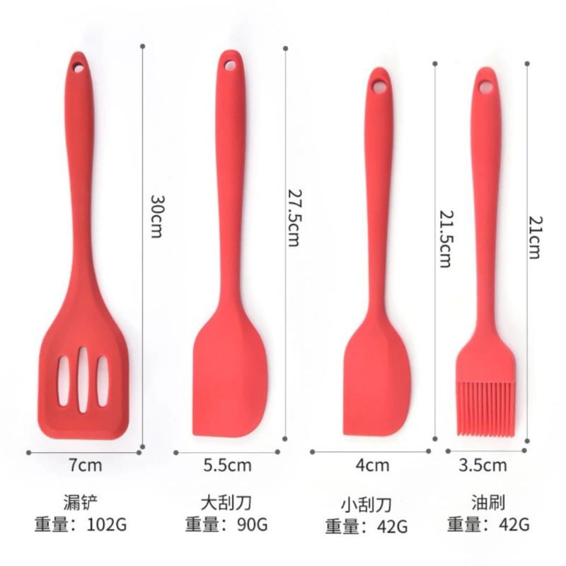 Spatula Silicone 1 set ( 5 pcs ) Food Grade