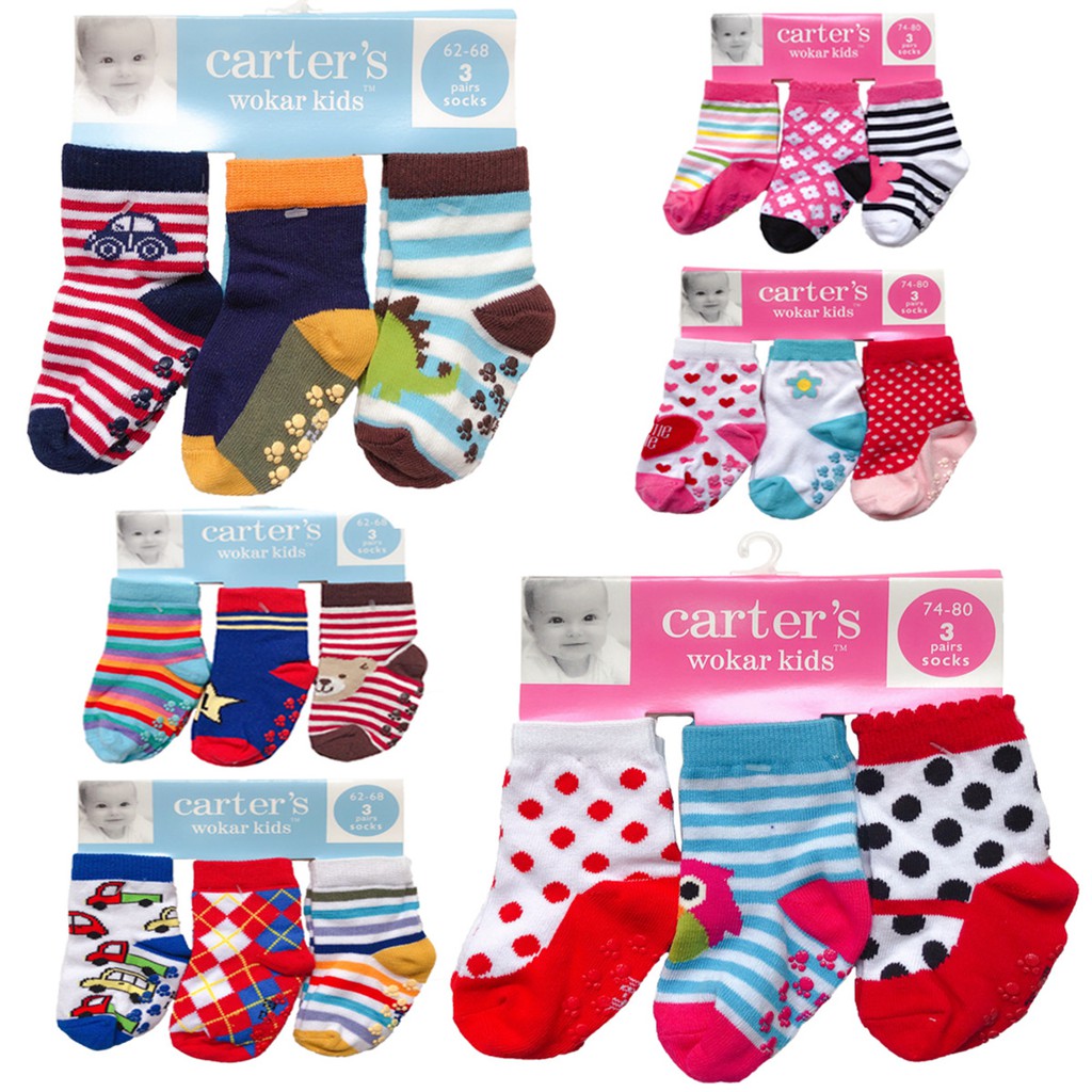 Carter Kapas Kaos Kaki Bayi 3pasang Kartun Anak Kaos Kaki Carter Kapas Kaos Kaki Bayi 3pasang Kartun Anak Kaos Kaki