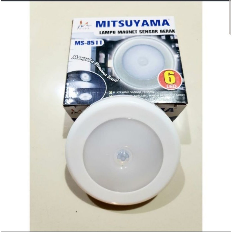 Lampu Led Sensor Gerak Otomatis Magnet Tempel tangga emergency MS8511