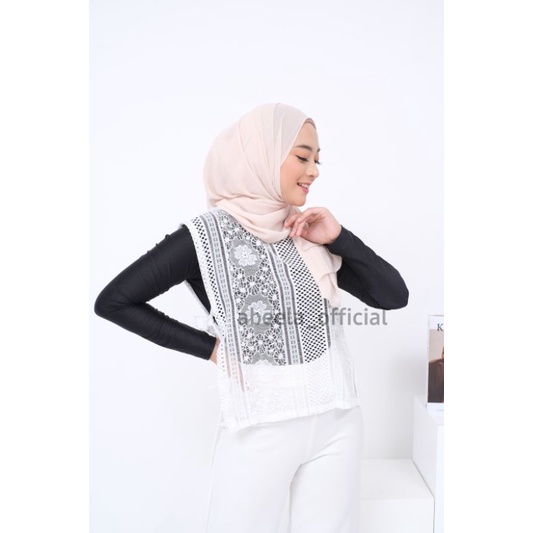 Vest tali brokat abeela/ rompi tali brokat kekinian/rompi abeela/ outer rompi