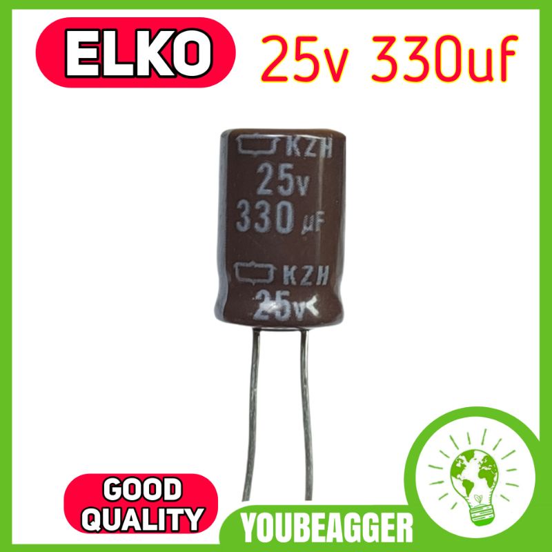 elko 25v 330uf kapasitor