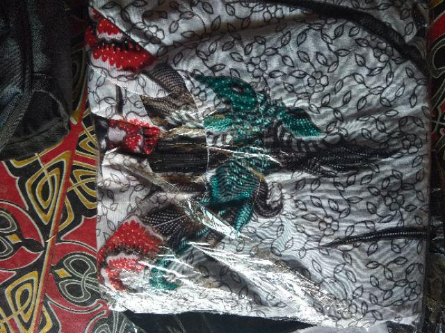 Tunik Batik Kode 602 Kancing Depan Krah Dk Tangan 7/8 Bhn Katun Batik Zaitun By Ratoe Modern