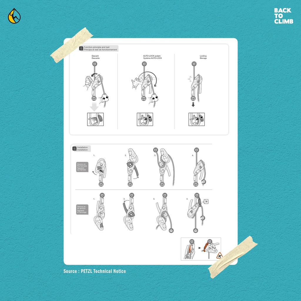 Petzl Rig Descender Safety Rescue Industry Murah