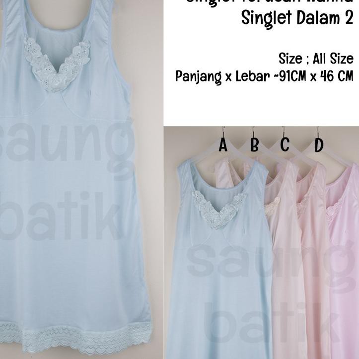 Sangat Menarik RESTOCK - Singlet Terusan Wanita Dewasa Singlet Panjang Wanita