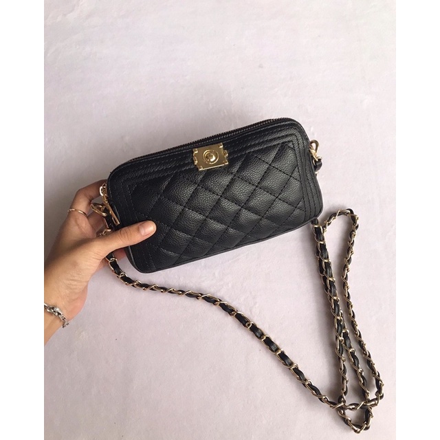 Sling bag ala chanel | Sling bag mini rantai | preloved