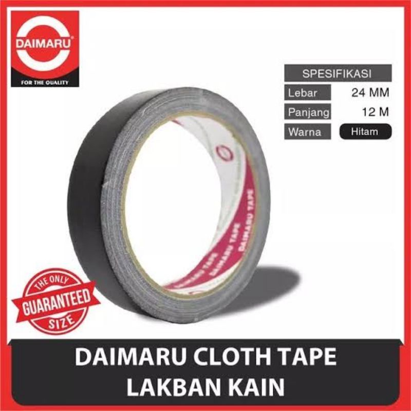 Lakban Kain Hitam Daimaru 1 Inch