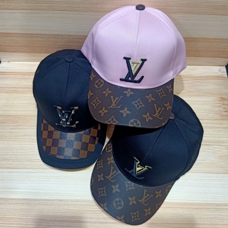 Topi LV Monogram &amp; Damier Topi Baseball Premium impor