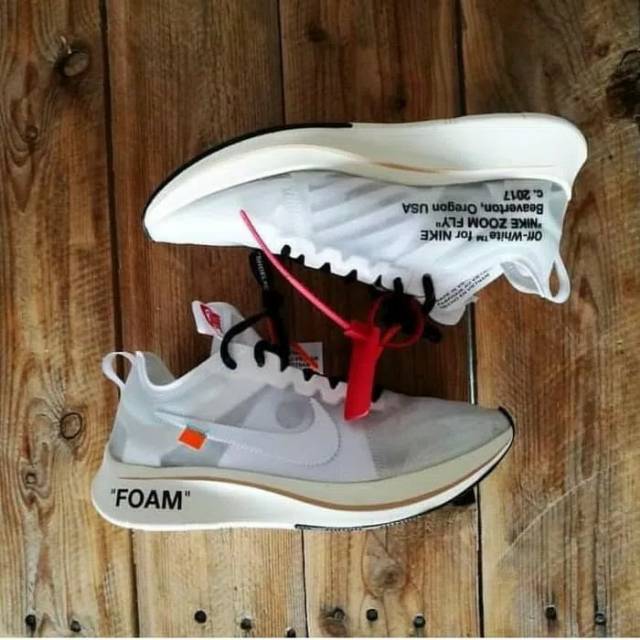Nike Zoom Fly Off White / Sneakers Pria / Sepatu Terbaru