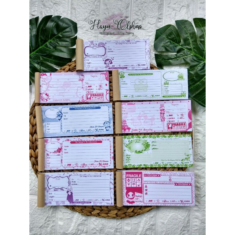 

Kertas kirim label pengiriman kertas pengiriman cod olshop isi 50 ( perlengkapan olshop)