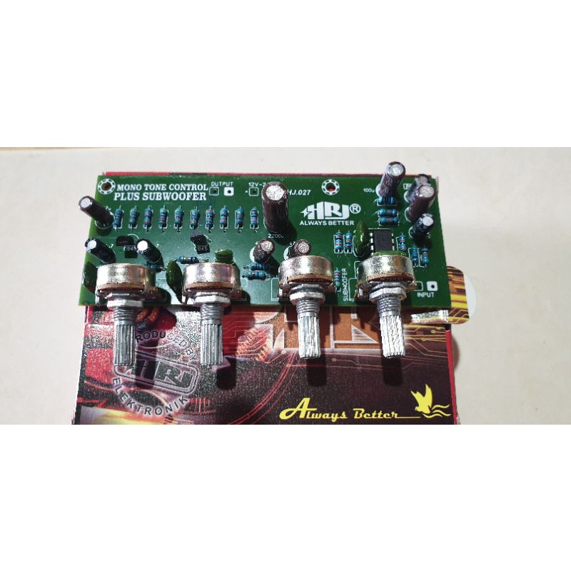 Tone Control Mono+Subwofer dc 12v-24v platinum