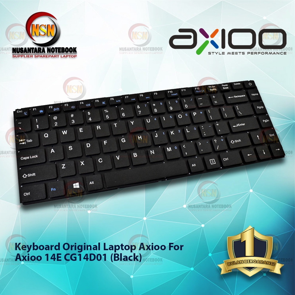 Keyboard Original Laptop Axioo For Axioo 14E CG14D01 (Black)