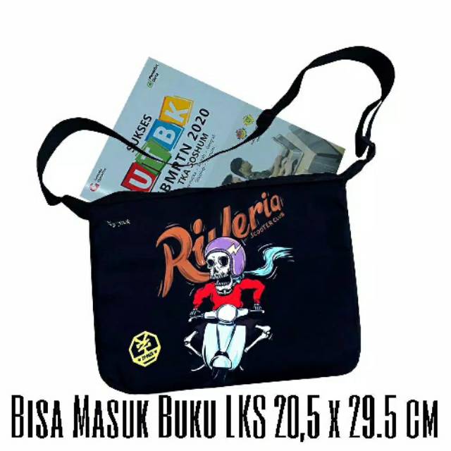 Tas Selempang Cowok Anak Sekolah Buku LKS - Tas Selempang Laki laki Terbaru Bergambar