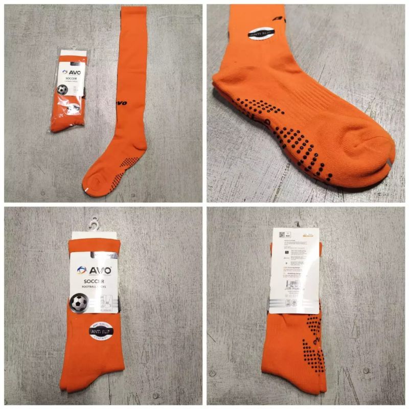 Kaos Kaki Anti Slip Panjang R8 Avo-Orange