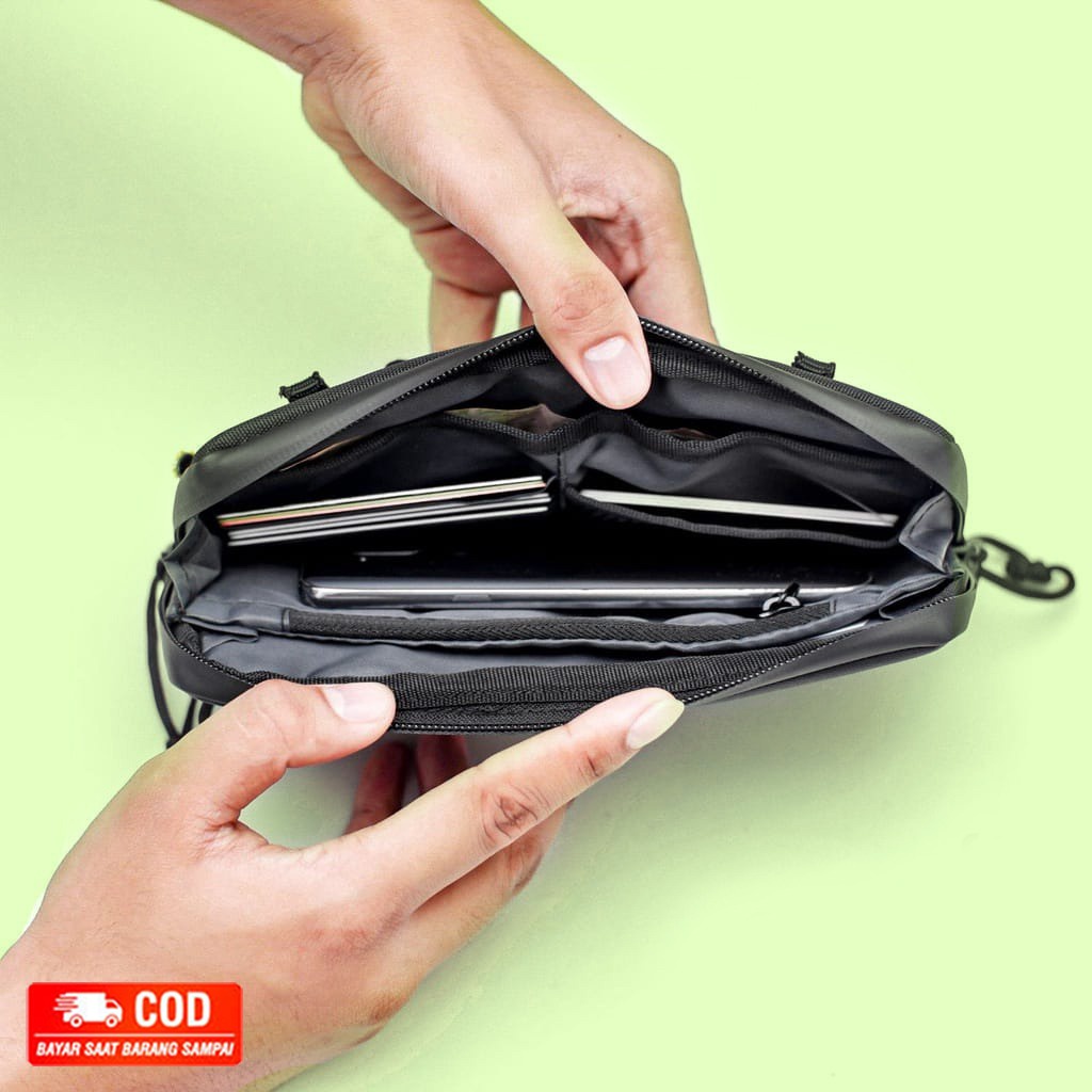 Tas Selempang Pria CLutch 2 in 1 - Clutches Pria Tebaru - Tas tangan Slempang terkini