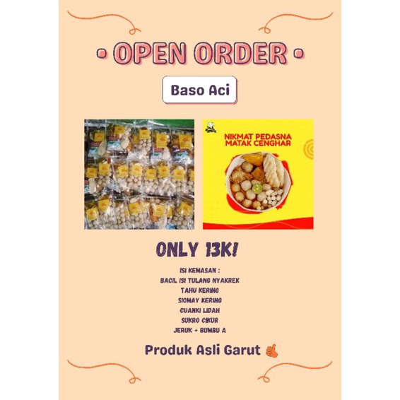 

Baso Aci Asli Garut