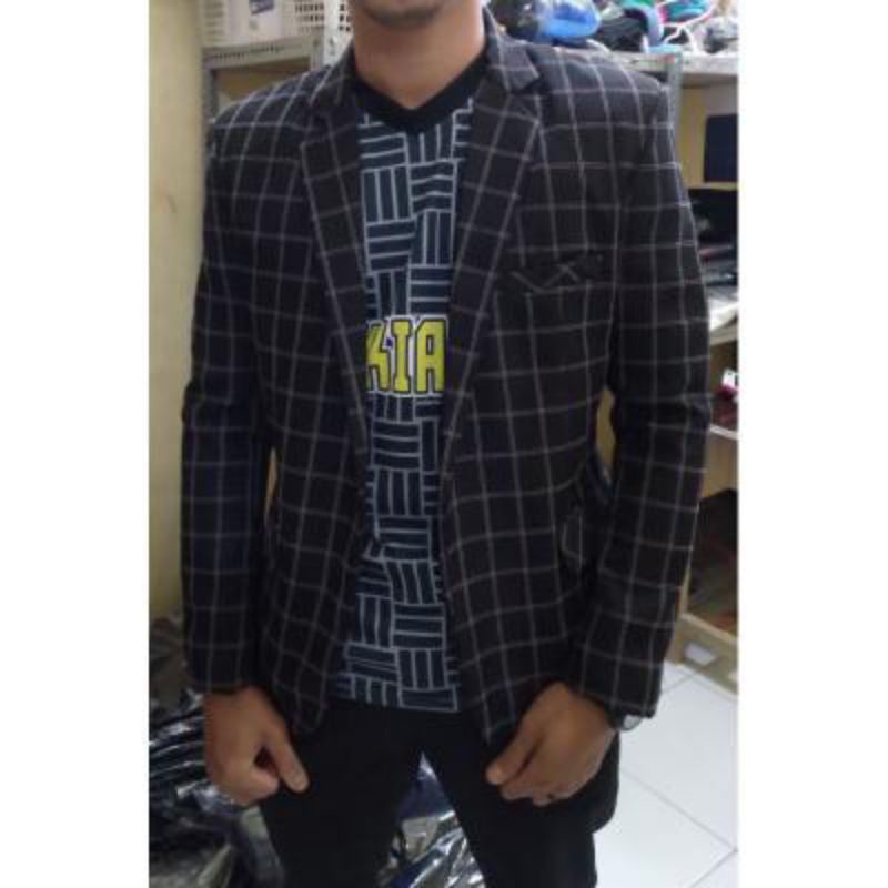 JAS KOTAK-KOTAK/JAS PRIA KOTAK/BLAZER KOTAK/JAS KANTOR