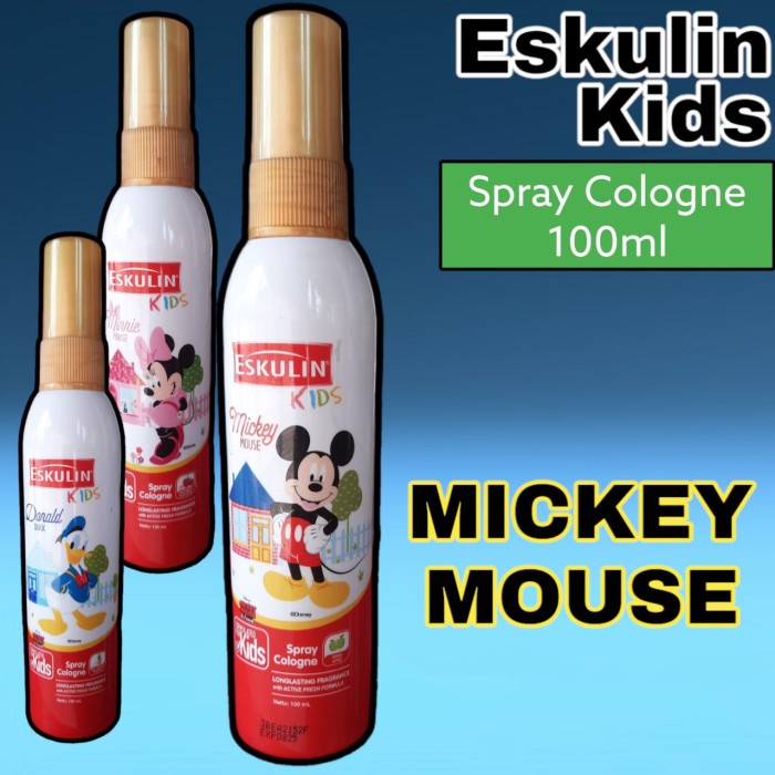 Eskulin Kids Spray Cologne 100ml / Minyak Wangi Anak / Parfum Baby [Z]