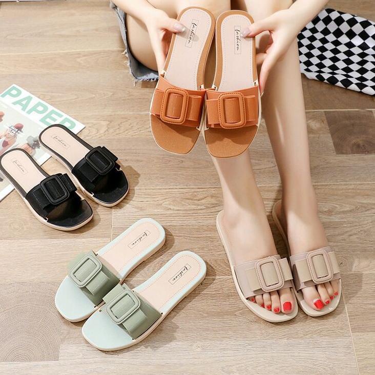 SANDAL FLAT WANITA HR01 {SNN.11Au22н}