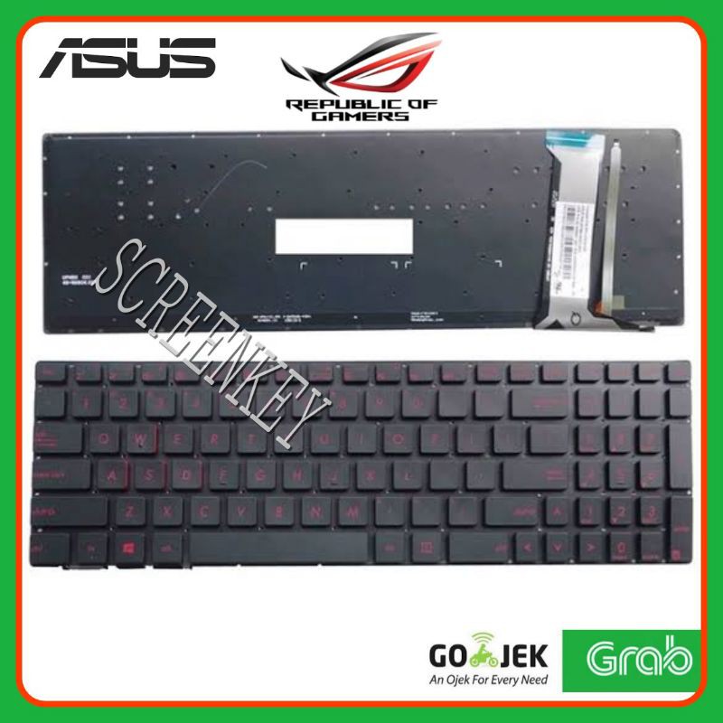 Keyboard Laptop Asus ROG GL552V GL552VX GL552VW GL552J GL552JX GL752VW