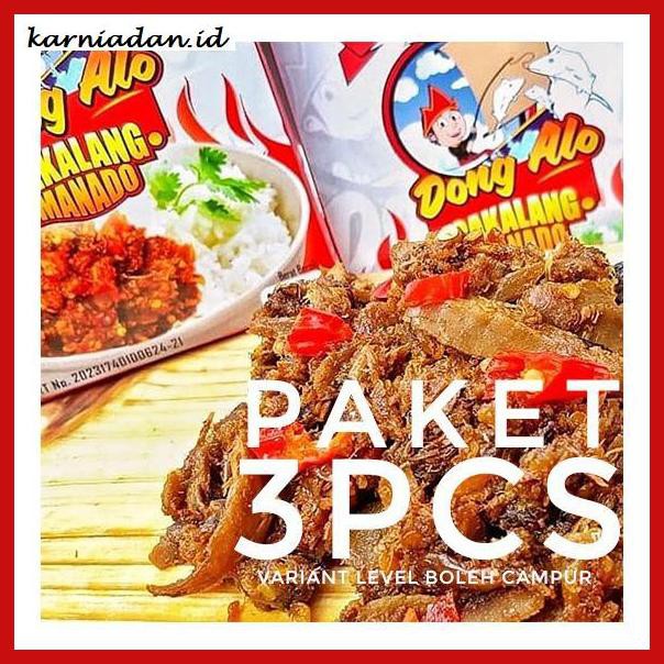 

Aneka-Sambal- Dong Alo Cakalang Asap Bumbu Rica Bundle 3 Pcs/ Sambal Cakalang - Pedas
