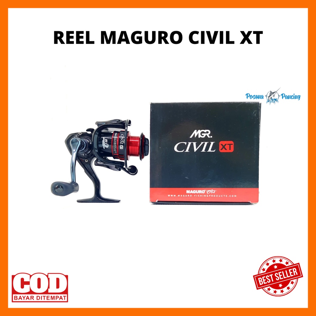 Reel MAGURO CIVIL XT Power Handle 5+1 BB Tersedia Ukuran 1000-8000