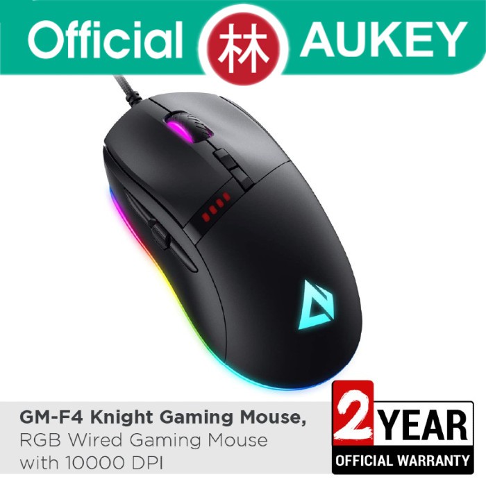 Aukey GM-F4 Knight Wired Gaming Mouse With RGB