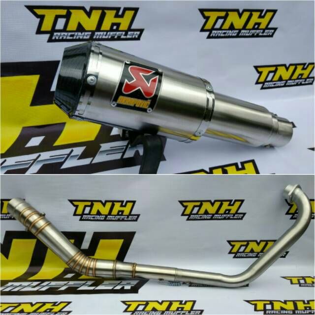 Knalpot Racing Akrapovic Fullsystem Untuk Motor CB150 CBR150 R15 VIXION DLL