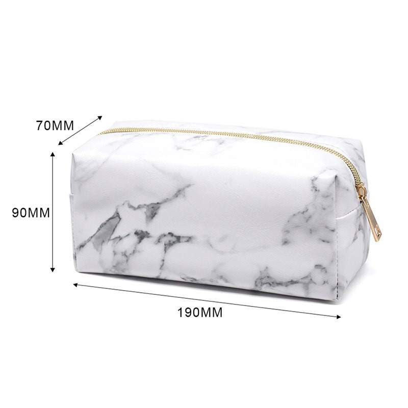 LUXTHER - MARBLE POUCH Cosmetic Bag Women Travel Make Up Organizer Bag Pouch For Makeup