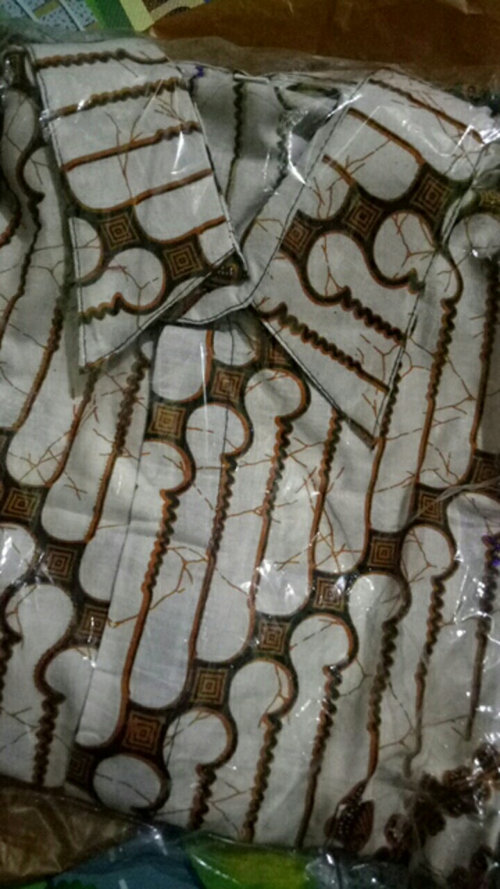 Couple Batik Parang Putih Bruklat Terbaru Lumbung Batik