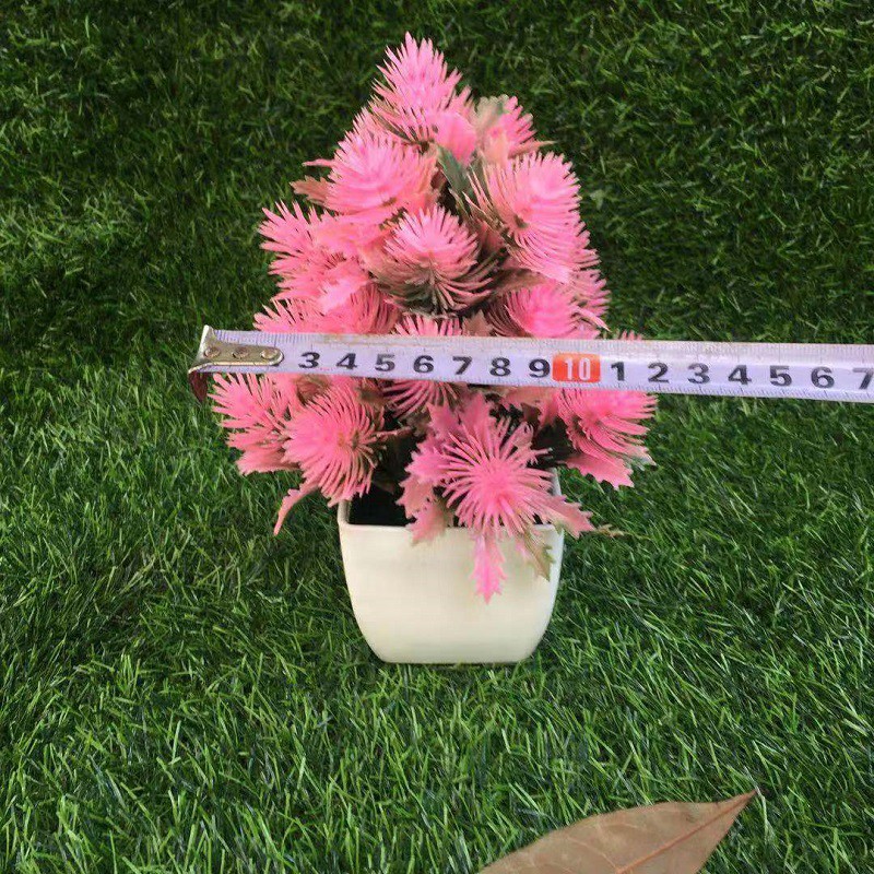 Pinus Rumput Bunga Plastik Pot Tanaman Simulasi Tanaman Hijau Kecil Pot-3