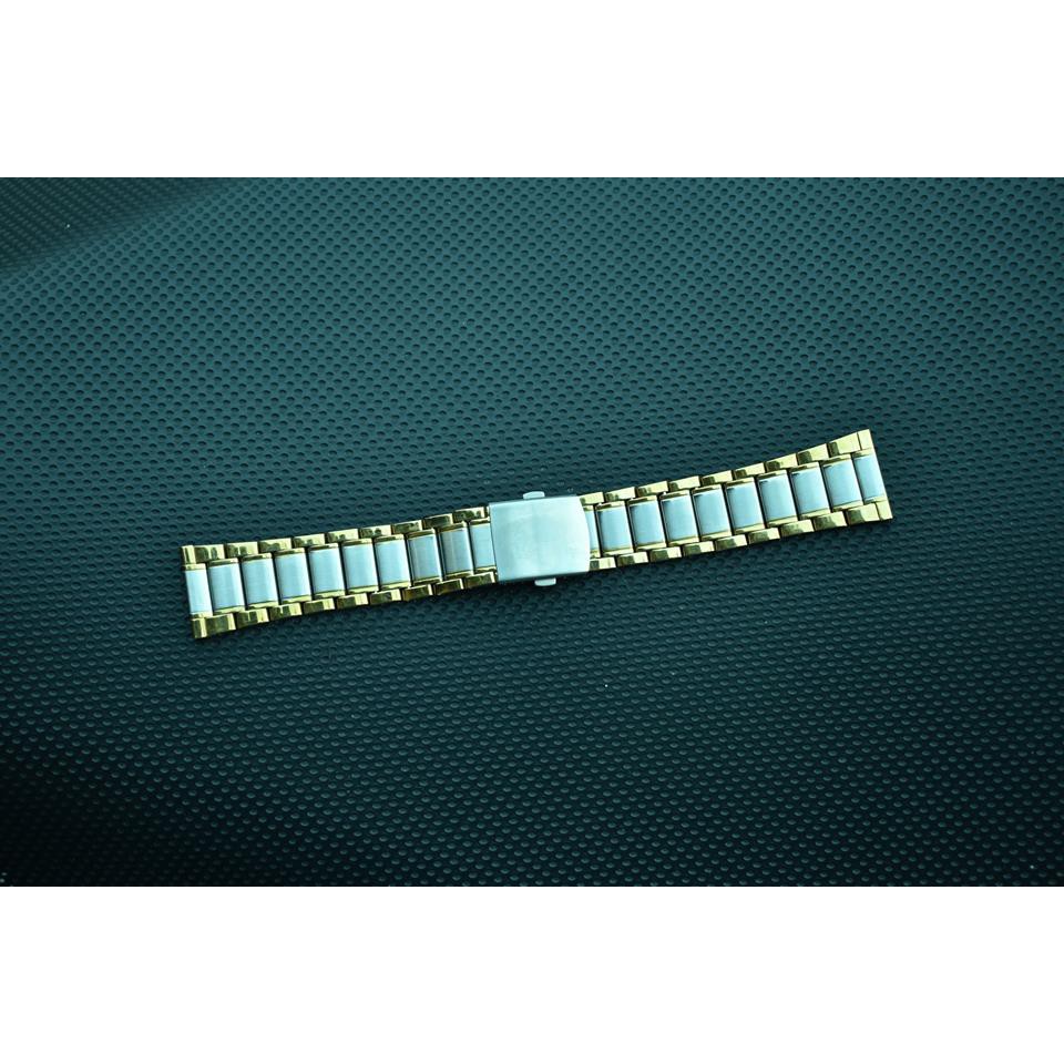 STRAP TALI JA TANGAN RANTAI 24MM SILVER GOLD