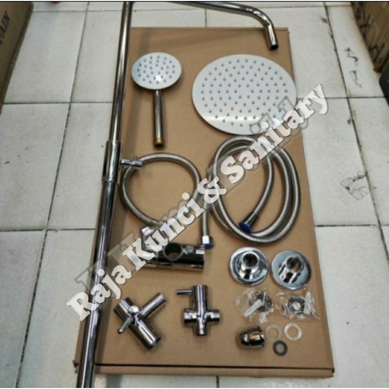 Shower Tiang Bulat Stainless SUS 304/Shower Column/Shower Set