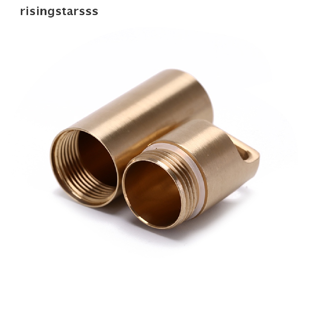 Rsid Span-new Tahan Air outdoor metal survival pill match edc case box container Botol