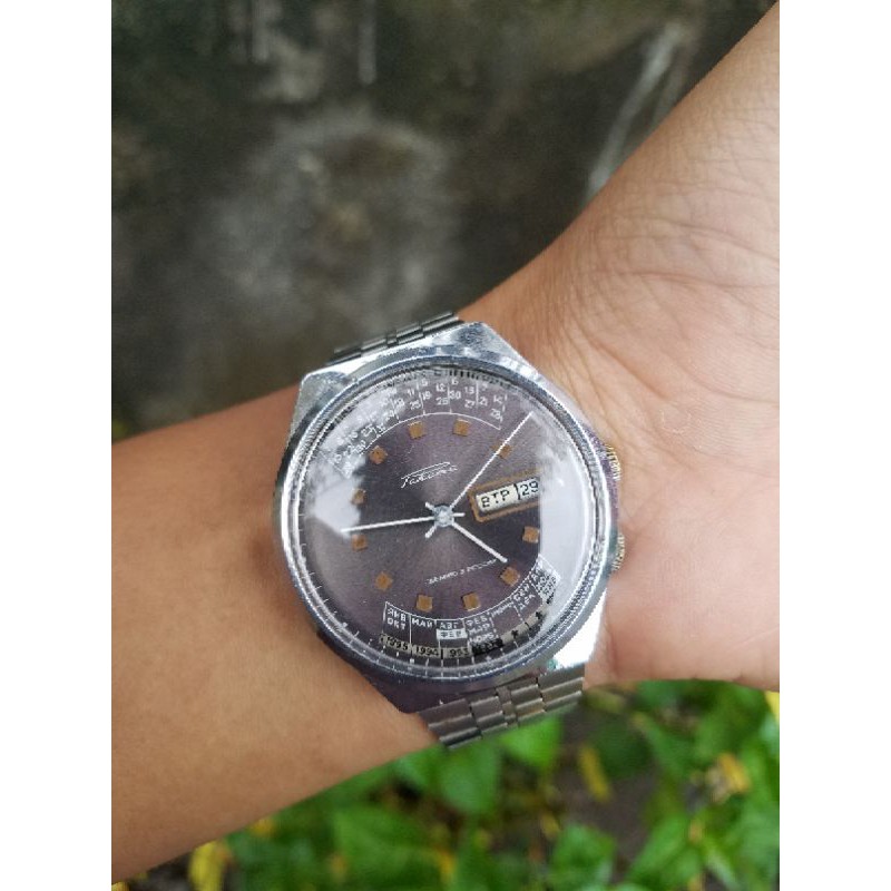 jam tangan raketa pakema perpetual calender vintage russian watch