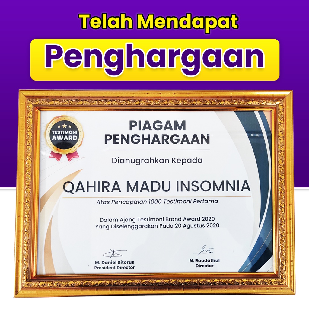 Qahira Madu Insomnia Madu Membantu Tidur Nyenyak Madu Susah Tidur Obat Tidur Herbal Original