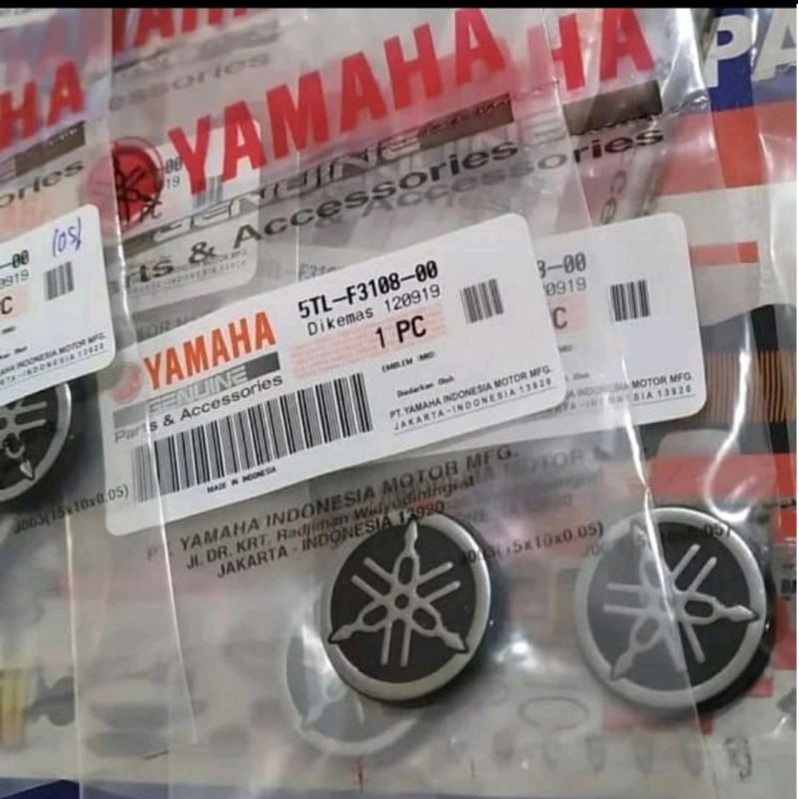 Emblem logo tameng depan yamaha Mio sporty smile ori ygp