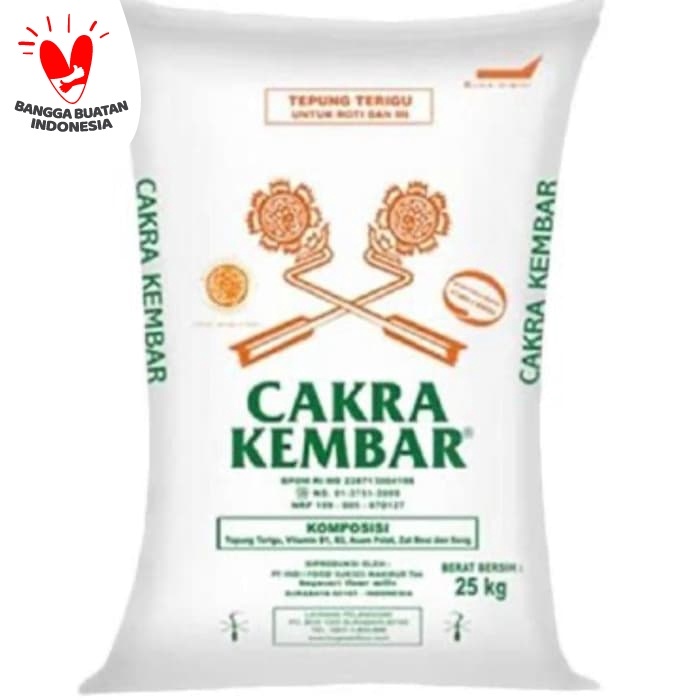 

PROMO [COD] Tepung Terigu Cakra Kembar 25 kg GOJEK OR GRAB ONLY