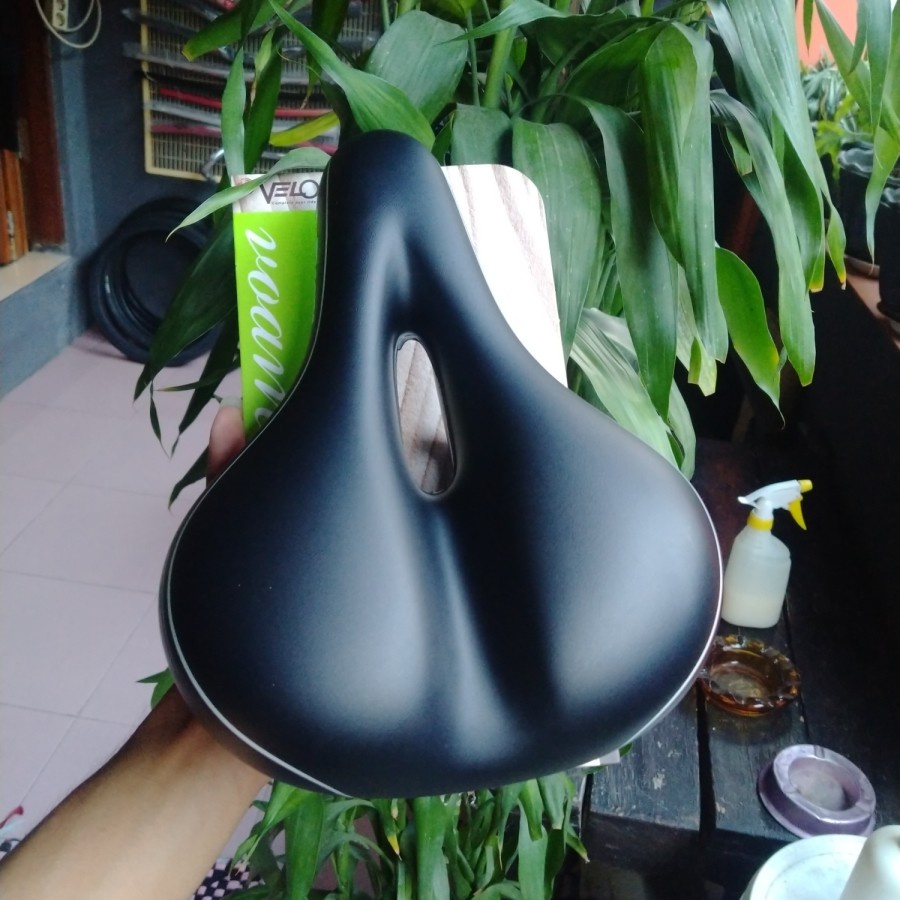 sadel Velo plush gel VL-6103E sadel sepeda gel per sepeda lipat mtb