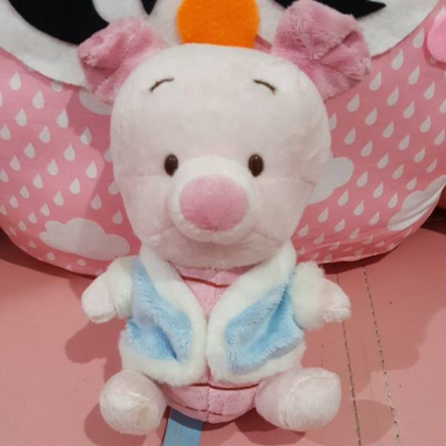 Boneka Piglet Jaket Biru ori Disney Baby