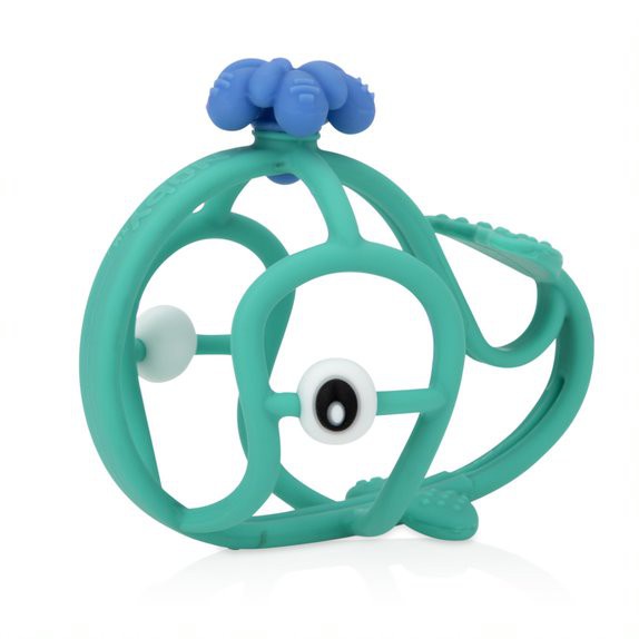 Nuby Baby Teether Chewy Chump - Mainan Teether Silikon / Gigitan Bayi 3m+ (Tersedia Varian Karakter)