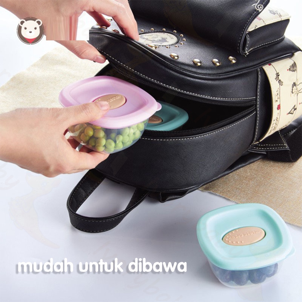 Ivorybaby Tempat makan bayi set/Food container mpasi/Wadah Kontainer Mpasi Bayi