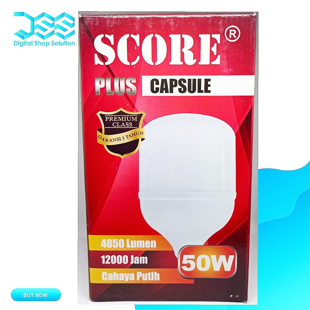 Lampu LED 50Watt Bohlam LED 50W Murah Garansi 1 Tahun SCORE Capsul