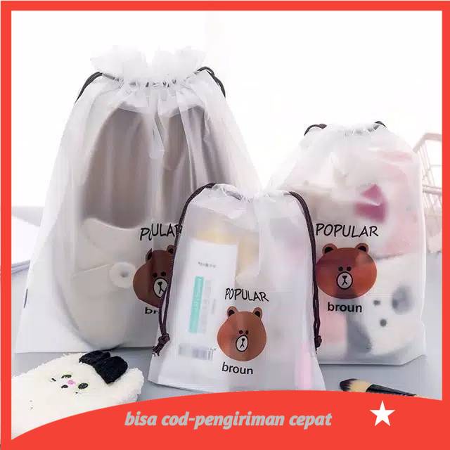 

BESTOLSHOP ZIPPER BAG MULTIFUNGSI POUCH TRAVEL/Pouch Brown Tas Organizer Bag Import IMPORTIR SIDOARJO