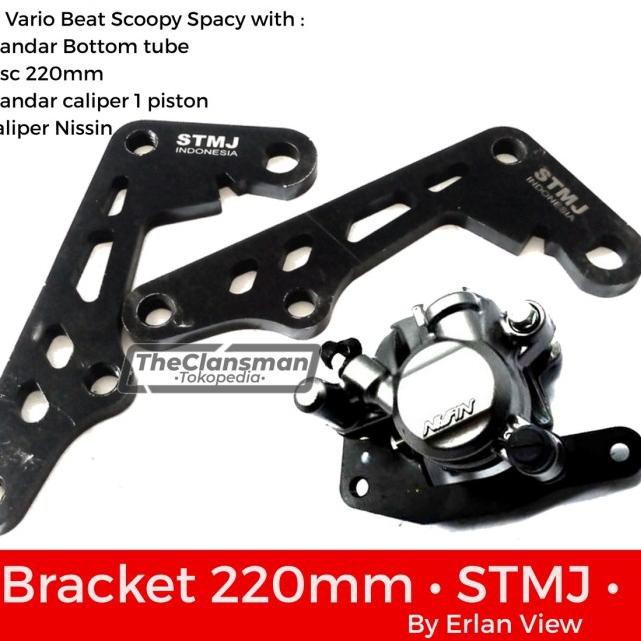 ➵ Braket Bracket Breket Cakram Kaliper 220mm STMJ Vario Beat Scoopy (Produk)