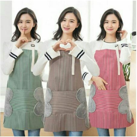 (VCM) Celemek Apron Waterproof / Celemek Dapur Anti Minyak Tahan Air